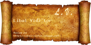 Libal Viátor névjegykártya